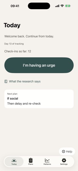 Groundwork app screenshot: Cut back or stop: both count